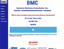 Tablet Screenshot of bmc-inc.com